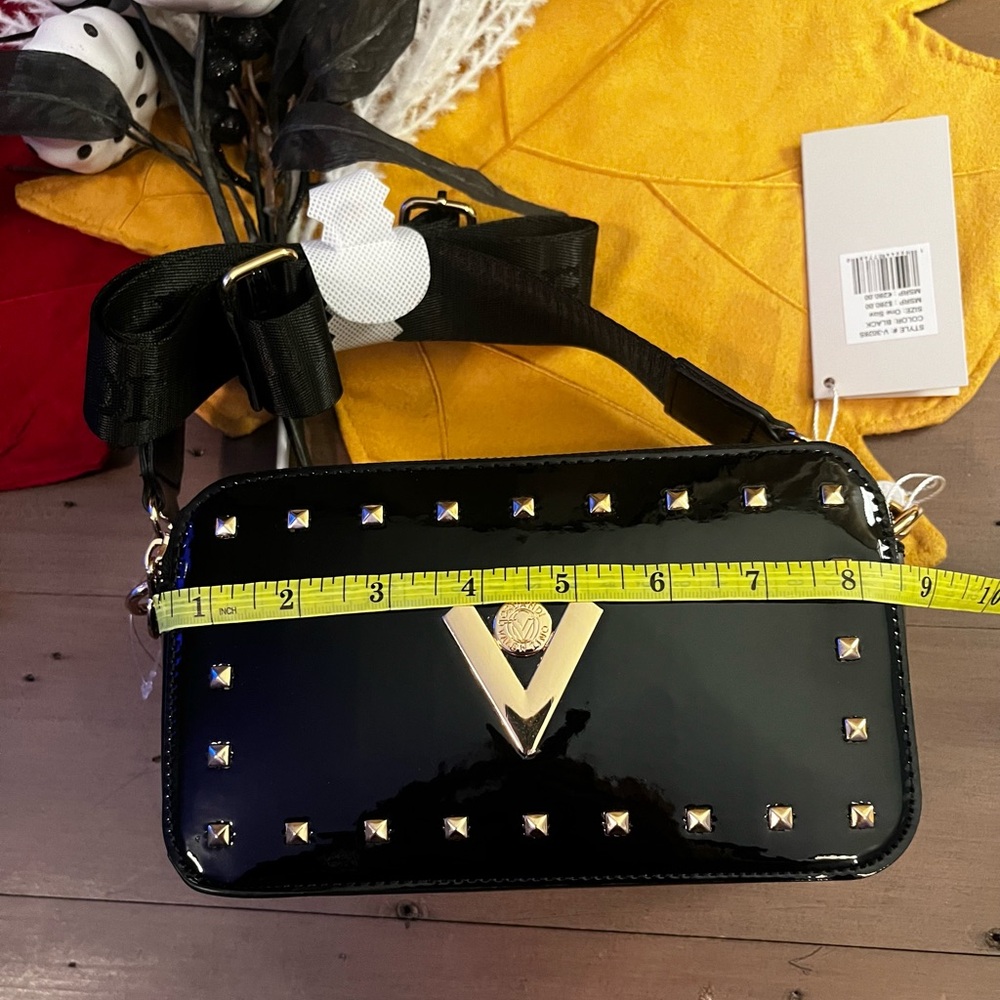 Valentino Orlandi Black Patent Studded Bag - Picture 9 of 10